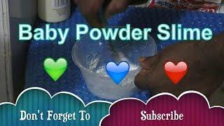 Baby powder slime !! how to make slime with baby powder !! ????Slime Videos