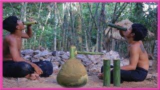 Primitive Technology: Traditional Wine Making from Banana
