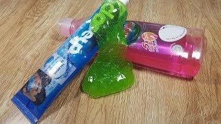 How to Make Slime Soap Salt and Toothpaste!! Dish Soap and Colgate Toothpaste Slime!!