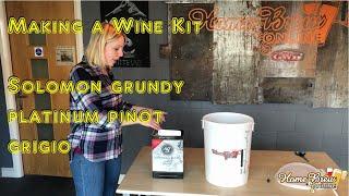 Making a Wine Kit: Solomon Grundy Platinum Pinot Grigio