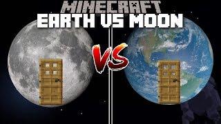 Minecraft EARTH HOUSE VS MOON HOUSE MOD / BUILD YOUR OWN HOUSE AND SURVIVE IN IT !! Minecraft