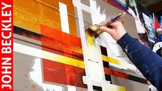 Abstract Art Painting  with Masking Tape | Tago