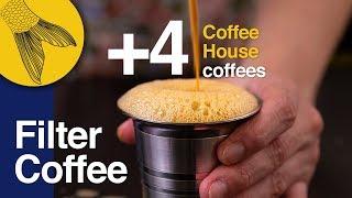 Filter Coffee/Kapi +4 types of Coffee House coffees—How to use a South Indian Coffee Filter at Home