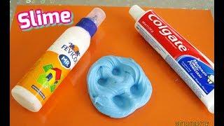 How to make slime with Fevicol and Colgate Toothpaste.