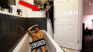 I Spent The Night In My Brother's House & He Had No Idea... (24 HOUR CHALLENGE)