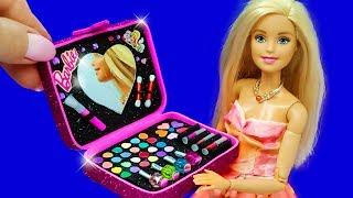 Barbie Doll Makeup Set. DIY for Kids. How to Make Miniature Crafts
