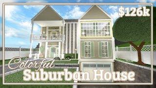 Bloxburg - Colorful Suburban House Speed-build