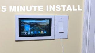 How to WALL MOUNT Amazon Fire 7 TABLET using a SWITCH