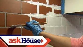 How to Paint a Tile Backsplash