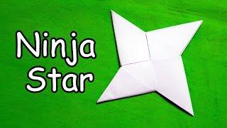 How to make a Paper Ninja Star (Shuriken) - Easy Origami