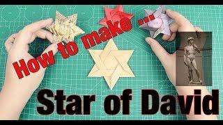 [MonMen House] Make a origami star of David - How to make ...