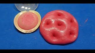 How to make slime simple and Mixing makeup blusher with slime super nice