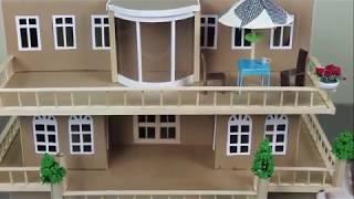 DIY - How to Make A Beautiful Mansion House With Fairy Garden and Pool From Cardboard Dream House