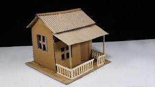 Make a Beautiful House from Cardboard - Simple DIY