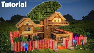 Minecraft How To Build A 4 Players Tree House Tutorial Easy