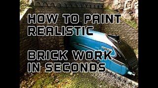 Building A Model Railway Part 2 : How To Paint Realistic Brick Work