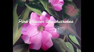 Pink Flower Brushstrokes | Easy Painting Ideas | Tutorial | Aressa | 2018
