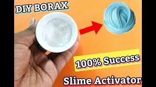 How To Make Borax With 2 Ingredient! Success 100%! DIY Fluffy Slime(Slime Activator)