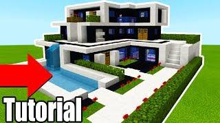Minecraft Tutorial: How To Make A The Ultimate Modern House 2018 "2018 Modern House Tutorial"