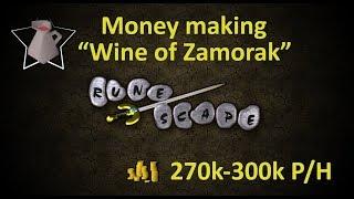 OldSchool RuneScape Money Making: “Wine of Zamorak” 270k – 300k P/H (members) Español