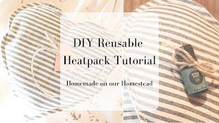 DIY reusable heat pack | How to make a microwaveable heat pack | Easy  beginner sewing project