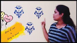 #DesignerWallPainting / Amazing Wall Painting / Free of cost & Easy to paint / My art / Simple me