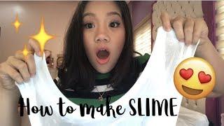 How to make slime in the Philippines!!