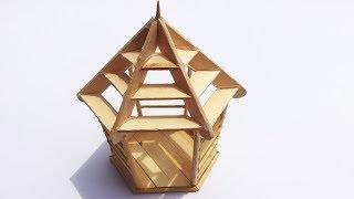 How To Make Popsicle Stick House At Home ( Very Simple And Easy Way )