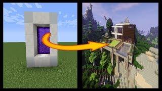 How To Make A Portal To Modern House Dimension In Minecraft