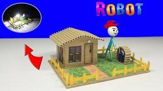 DIY HOUSE! Make a Beautiful House of Cardboard With Robot