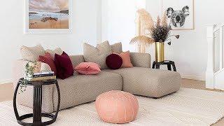 INTERIOR DESIGN / Beige and White  Living room Design Decor Ideas / Living Room 2019 / Home Decor