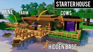 MINECRAFT STARTER HOUSE TUTORIAL! How to Build a Small House in Minecraft ! 2018