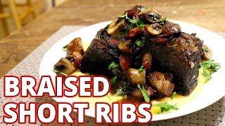 Braised Beef Short Ribs in Red Wine sauce: A Quick and Easy Recipe