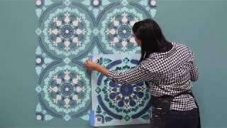 The Complete Guide to Wall Stencils & Wall Stenciling - How to Paint a Wall with Mandala Stencils