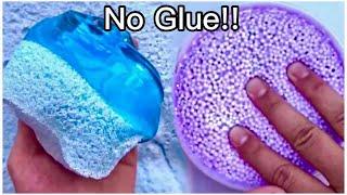 How To Make No Glue Crunchy Slime!!