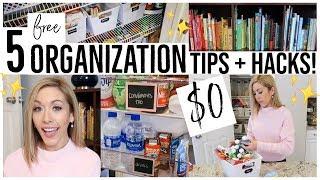 ORGANIZE MY HOUSE WITH ME 2019 | 5 FREE + EASY WAYS TO ORGANIZE YOUR HOME! Brianna K