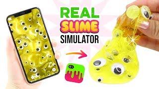 Making REAL Slime Simulator Slimes!!! Weird VIRAL Slime App Test!