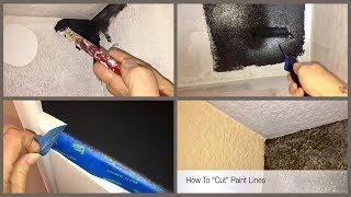 How To Paint Cut Lines on Walls, Trims & Ceilings ~ For House Painters & Crafters Too!
