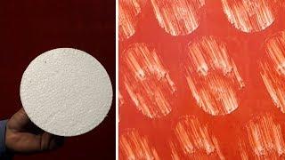wall painting design effect | wall decoration ideas | wall texture new design | interior design
