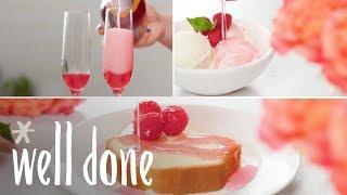 How To Make Raspberry Rosé Simple Syrup | Recipe | Well Done