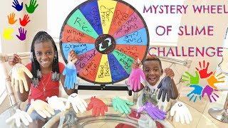 MYSTERY WHEEL OF SLIME GLOVES CHALLENGE!!!