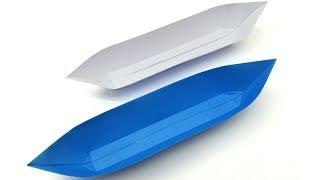 Easy Paper Boat Making Tutorial For Kids - Origami Canoe That Floats