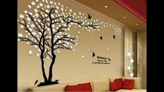 Top 80 Living Room Wall decorating Ideas | Easy Wall Painting designs