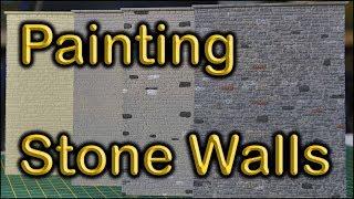Painting Model Railway Stone Walls
