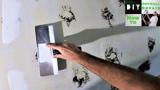 How to repair wall after mirror glue removal: Diy drywall tips