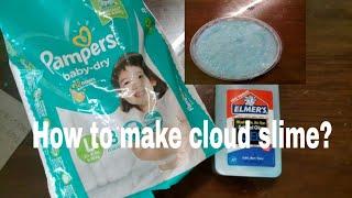 How to make cloud slime?? Using pampers(Philippines)