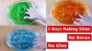 DIY 3 Ways To Make Clear Slime NO GLUE AND NO BORAX ( Dish Soap, Mouthwash, Floor Cleaner)