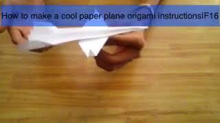 How to make a cool paper plane origami instruction|F16| easy make at home ✈️✈️