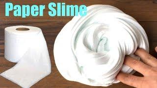 Testing Toilet Paper Slime With Glue And Dish Soap!! How To Make Slime Without Borax
