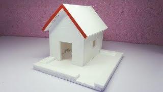 DIY - Thermocol House - How To Make Thermocol House - Thermocol House For School Project
